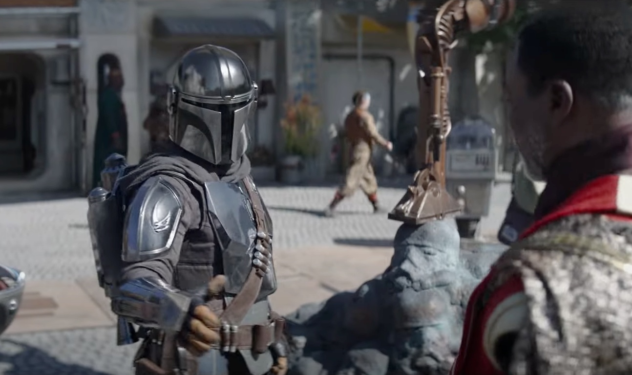 Une scène de la troisième saison de The Mandalorian.